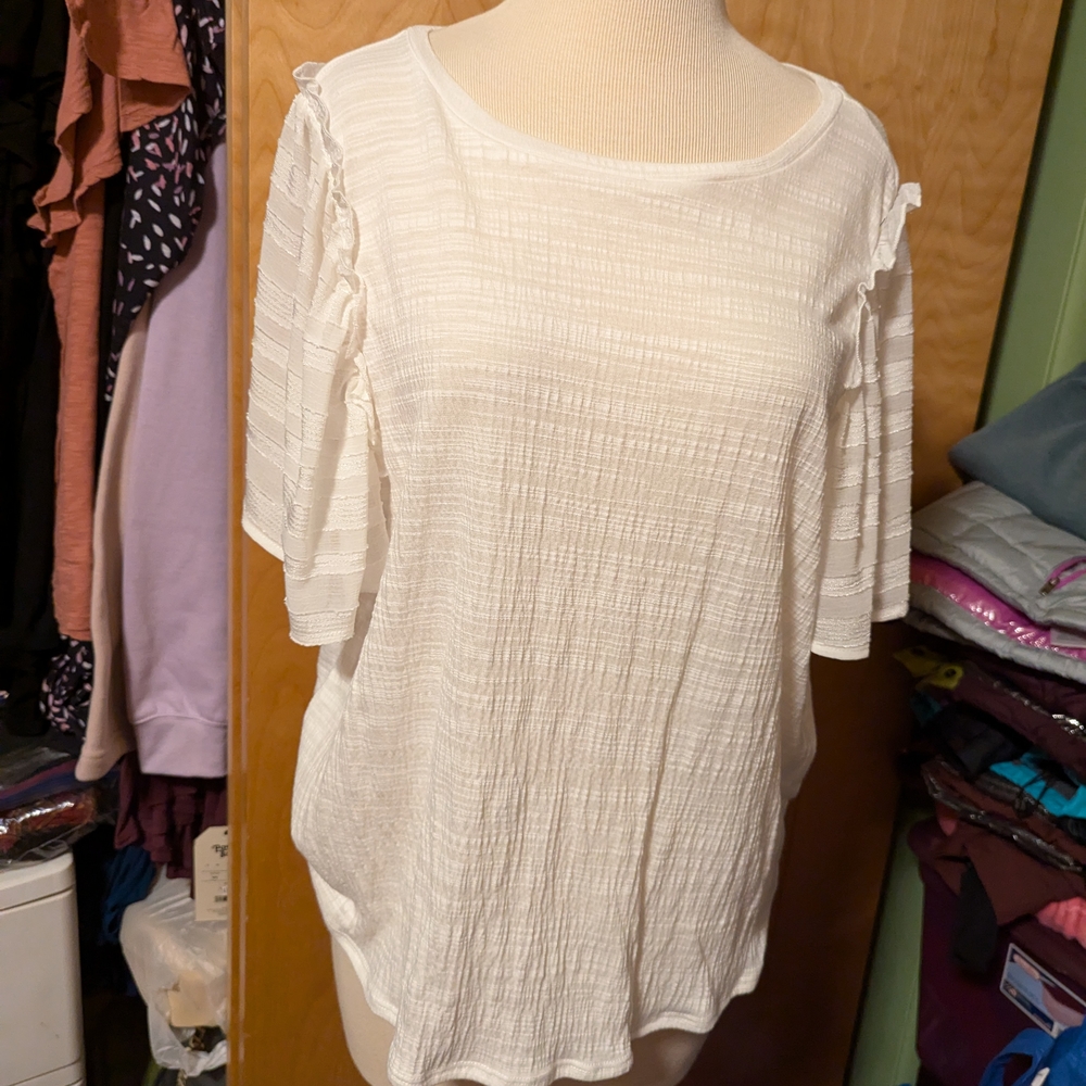 Elegant White Women's Top